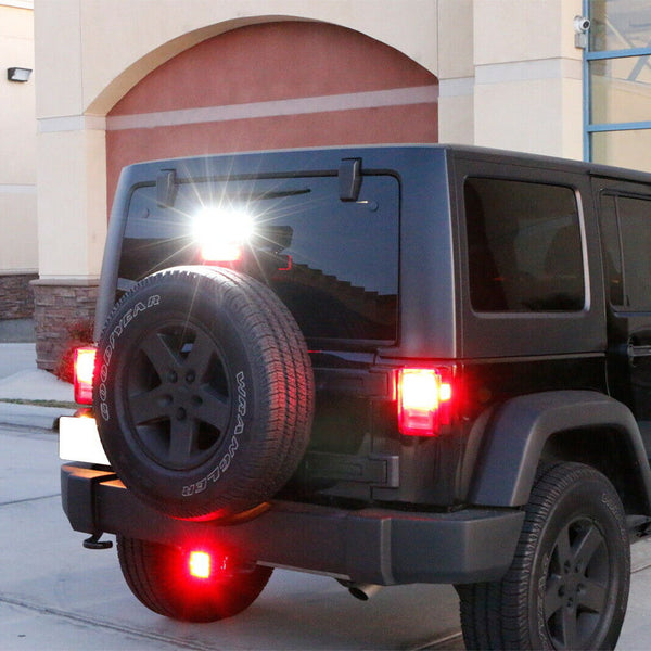 Smoked Shell 15pcs LED Brake Light Trailer Hitch Cover (1 pack)