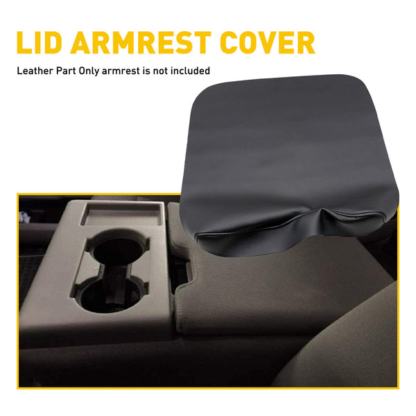 The 2015-2020 Ford F150 Leather Center Console Lid Armrest Cover