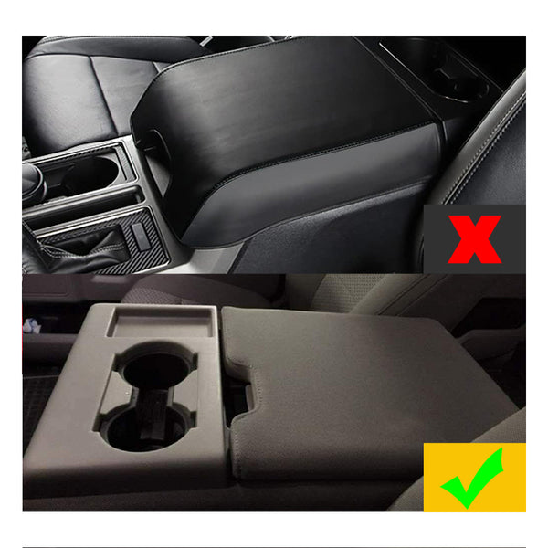 The 2015-2020 Ford F150 Leather Center Console Lid Armrest Cover