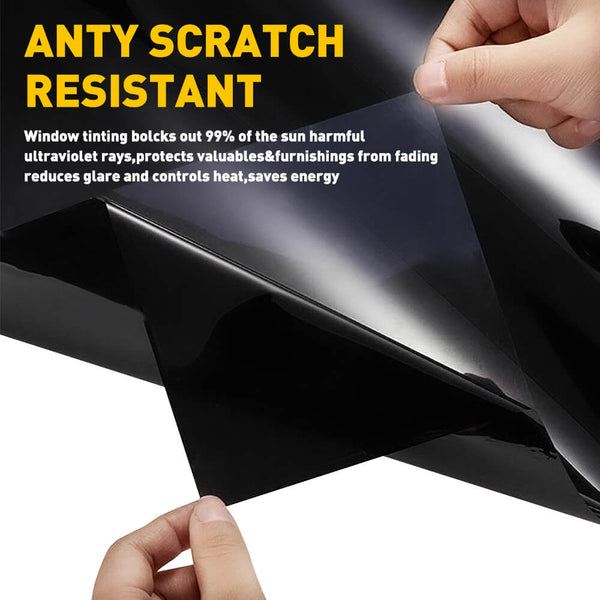 The Uncut Roll Window Tint Super Dark Black Film 50cm x 3m