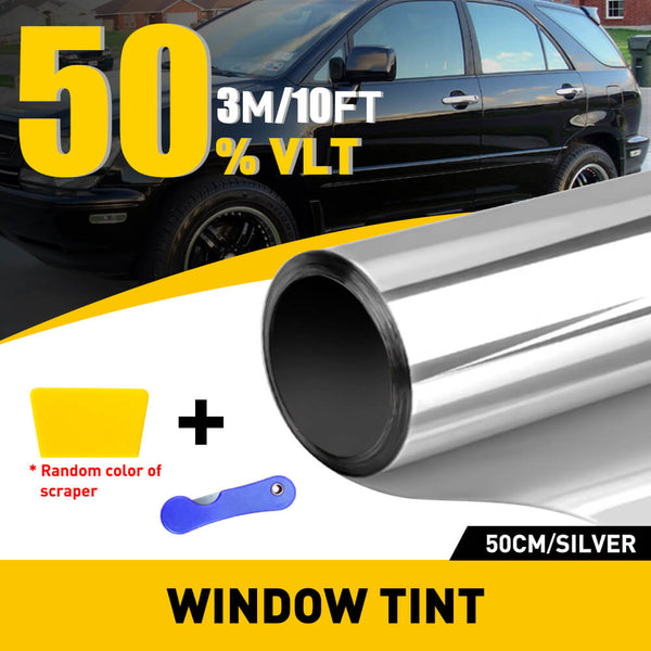 The Uncut Super Dark Black Car Window Tint Film 50cm x 3m