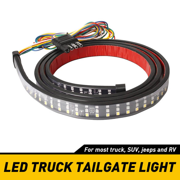 Univeral Triple Row LED Tailgate Light Bar for Trucks(48inch/60inch)