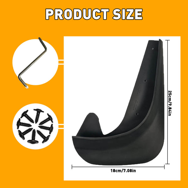 Universal Mud Flaps For Trucks, Pieced Fender for Front or Rear Auto Accessories