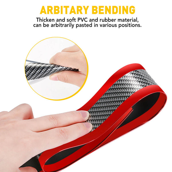 Universal Protective Car Door Strips, Automotive Anti-Collision Strips and Anti Scratch Scuff Stickers for Car Door Edge/Front and Rear Bumper/Door Sill Protectors