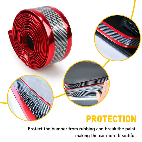 Universal Protective Car Door Strips, Automotive Anti-Collision Strips and Anti Scratch Scuff Stickers for Car Door Edge/Front and Rear Bumper/Door Sill Protectors