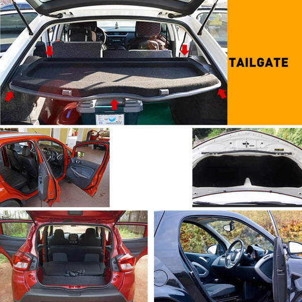 Universal T, U, D-Shaped, and Five-Hole Rubber Car Window Weather Stripping, Car Window Door Engine Cover Noise Insulation