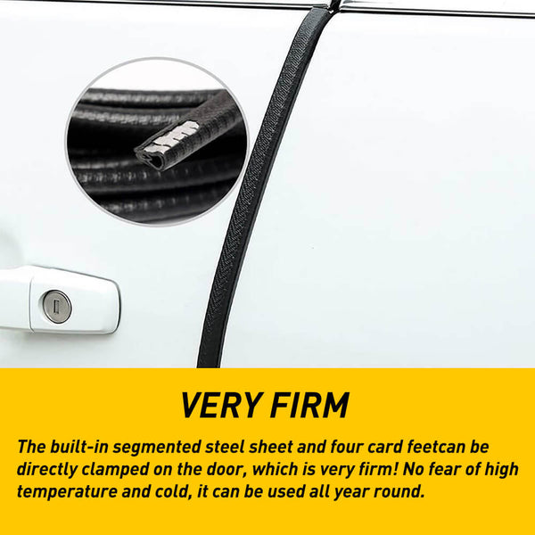 Universal T, U, D-Shaped, and Five-Hole Rubber Car Window Weather Stripping, Car Window Door Engine Cover Noise Insulation