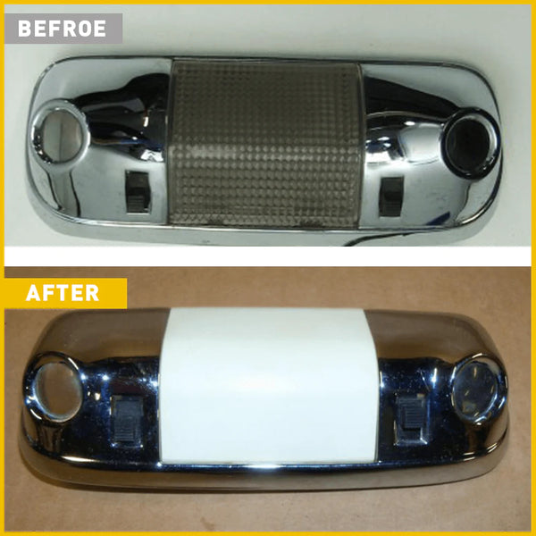 White Interior Overhead Dome Light Cover For Ford, Mercury, Lincoln Models