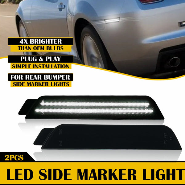 White LED Side Marker LightFor 10-15 Chevy Camaro