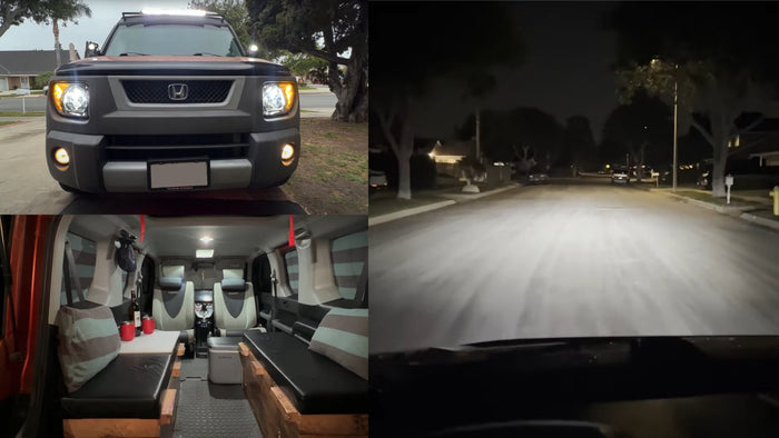 Honda Element Owner Upgrades with AUXITO LED Bulbs