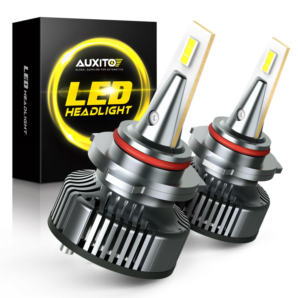 Stone Banks 9005 (HB3) LED Headlight Bulbs – 80W, 6000K Super Bright White, 4 Bulb Kit For High/Low Beam