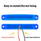 10Pcs 3.94 Inch Slim LED Side Marker Lights 12-24V 9 SMD LED for Truck Trailer RV Bus
