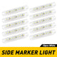 10Pcs 3.94 Inch Slim LED Side Marker Lights 12-24V 9 SMD LED for Truck Trailer RV Bus