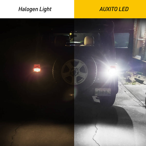 1156 BA15S 7506 LED Bulbs with Projector for Car Tail Lights Reverse Back up Lights, White