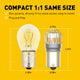 1156 LED Bulbs Amber Turn Signal Light, Super Bright Unique 1:1 Design, BA15S 7506 1141 P21W for Blinker Turn Signal Bulbs, Tail Light, Stop Brake Lights, Side Marker Turn Signal Replacement