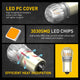 1156 LED Bulbs Amber Turn Signal Light, Super Bright Unique 1:1 Design, BA15S 7506 1141 P21W for Blinker Turn Signal Bulbs, Tail Light, Stop Brake Lights, Side Marker Turn Signal Replacement