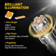 1156 LED Turn Signal Light Bulbs 3157 LED Bulbs Amber Yellow 400% Brighter