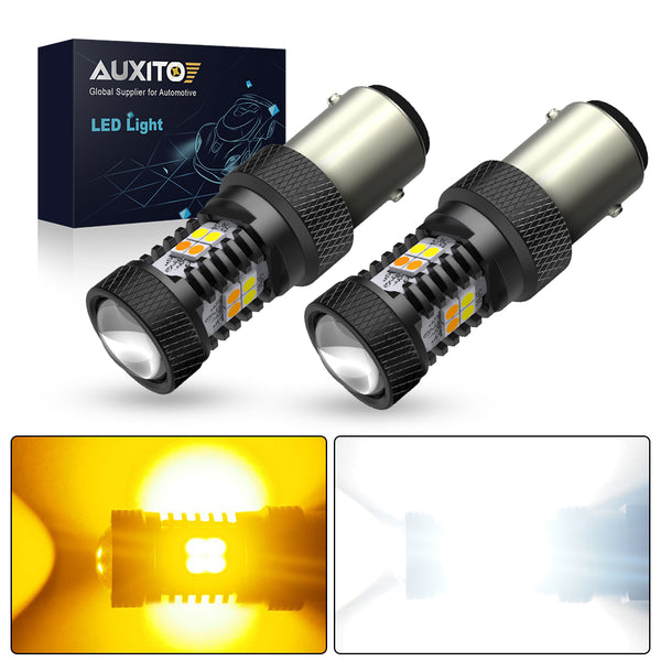 1157 LED Switchback Bulb Turn Signal Light Bulbs 3030SMD Chipsets with Projector for Turn Signal Parking Daytime Running Light
