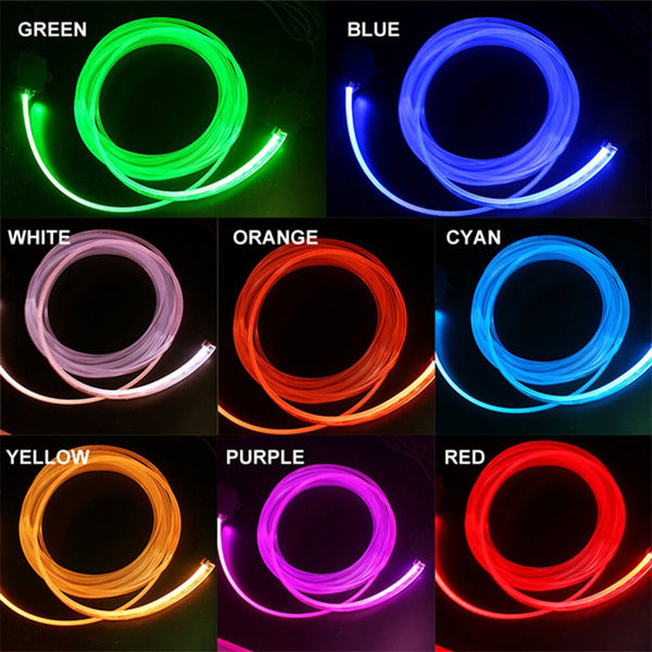 13.1FT Auto Car Interior Atmosphere Wire Strip Light LED Decor Lamp Accessories Controlled by Remote Controller