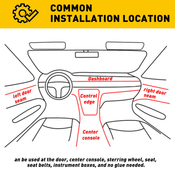 13.1FT Auto Car Interior Atmosphere Wire Strip Light LED Decor Lamp Accessories Controlled by Remote Controller