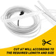 16.4FT Ice Blue Auto Car Interior Atmosphere Wire Strip Light LED Decor Lamp Accessories