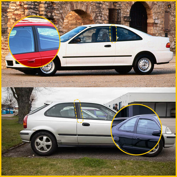 1992-1995 Honda Civic 2/3 Door Coupe & Hatchback LH/RH Door Pillar Trim