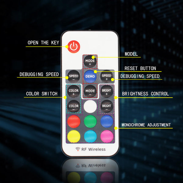 2024 Upgraded RGB Dreamcolor LED Car Underglow Lights Music Bluetooth APP Remote Control Strip