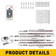 2024 Upgraded RGB Dreamcolor LED Car Underglow Lights Music Bluetooth APP Remote Control Strip