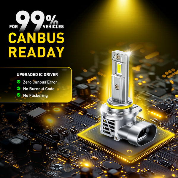 2025 New Upgraded 9005 LED Headlight Bulbs, 13000LM/Set, AUXITO M6S Series