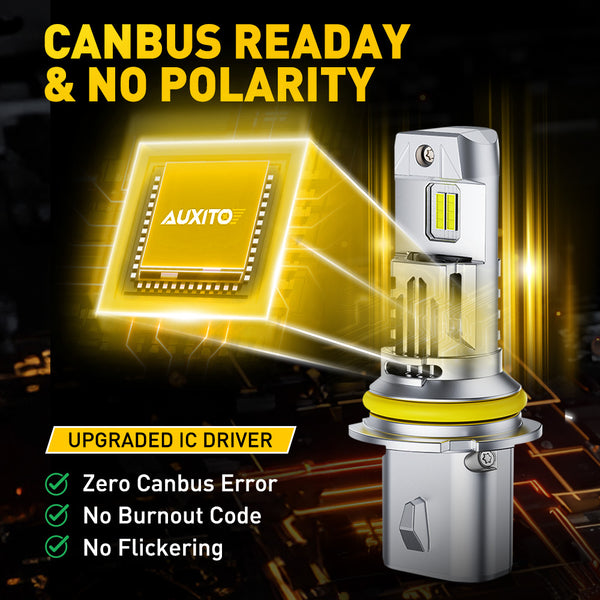 2025 New Upgraded 9007 HB5 Headlight Bulbs, 22000LM/Set, AUXITO M6S Series