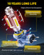 2025 Newest HB4/9006 LED Fog Light Bulbs – 27 CSP Chips, 6500K Cool White, 360° Full Illumination, 1:1 OEM Fit
