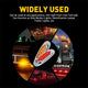 2PCS 16-Leds Oval LED Side Marker Lights Chrome Bezel for 12V Heavy Trucks, Semi-Trailer Trucks