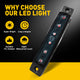 3.9 Inches Slim LED Side Marker Lights 6 LEDs Smoked Len for Truck Trailer RV 10pcs