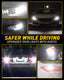 3156 3157 LED Bulbs White 4000LM Super Bright with Built-in Resistor for Reverse Backup Parking Daytime Running Turn Signal Lights