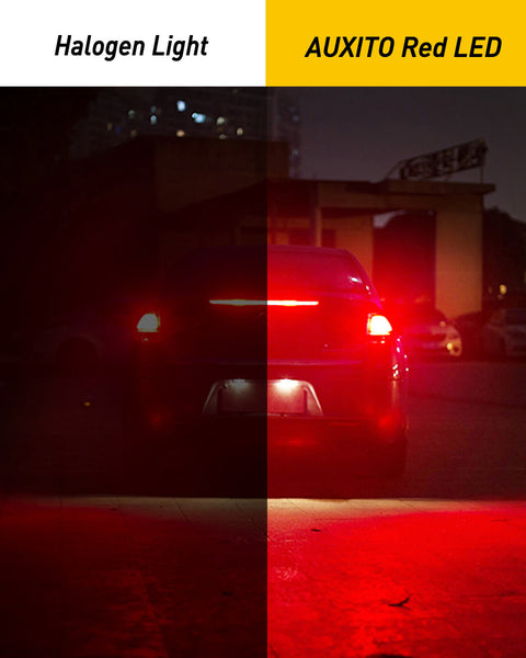 3157 3156 LED Bulbs with Projector for Car Tail Lights Brake Lights, Red