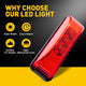 4 Inch 3 LEDs Front Rear LED Side Marker Light for 12V Truck Trailer RV 4PCS