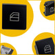 4Pcs For Mercedes-Benz Interior Switches Car Window Switch Button Cover