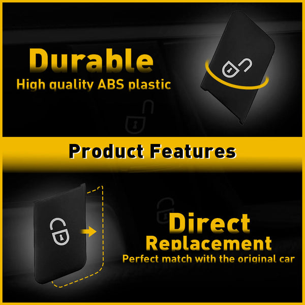 4PCS Master Window Switch Button Cover Cap For Mercedes-Benz C-Class W204 (07-14), E-Class W212(10-15) 4 Door