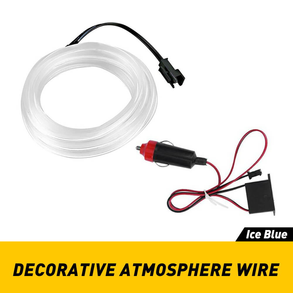 6.56FT Auto Car Interior Atmosphere Wire Strip Light LED Decor Lamp Accessories