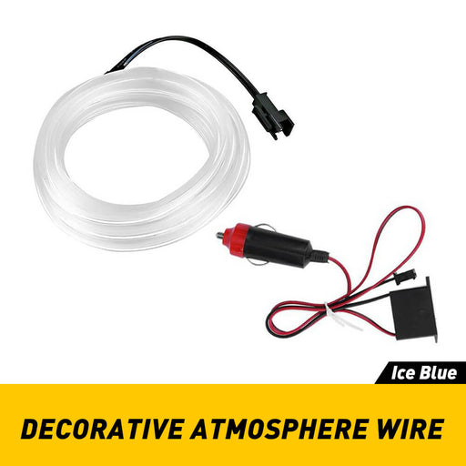 6.56FT Auto Car Interior Atmosphere Wire Strip Light LED Decor Lamp Accessories