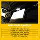 6000K White LED License Plate Light Kit For Dodge Charger Challenger Magnum Avenger Dart