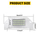 6000K White LED License Plate Light Kit For Dodge Charger Challenger Magnum Avenger Dart