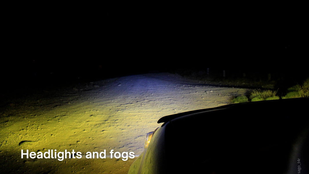 7 Inch Round LED Offroad Lights, 200W 24000LM Super Bright Long Distance Driving Light Round Work Light, Spot Flood Light for Truck Jeep Pickup ATV UTV