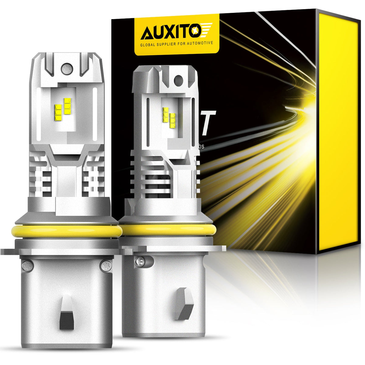 9004 LED Headlight Bulb 15000LM 6500K White Wireless Design — AUXITO