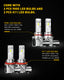 9005 H11 LED Bulbs Combo, 30000LM 6500K Cool White, Wireless HB3 H8 H9 LED Light Bulbs, Pack of 4, Including 2 PCS H11 LED Bulbs and 2 PCS 9005 LED Bulbs