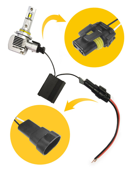 Auxbeam 2024 C20 Series H13 LED Light Canbus Error Free Anti Flickering