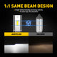 9006/HB4 LED Bulbs, 6500K White Fanless Lights, 300% Brighter