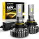 9006/HB4 LED Bulbs, 6500K White Fanless Lights, 300% Brighter