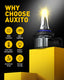 9006/HB4 LED Fog Light Bulbs 3000K Amber Yellow CSP Chips 30W 4000 Lumen Per Pair