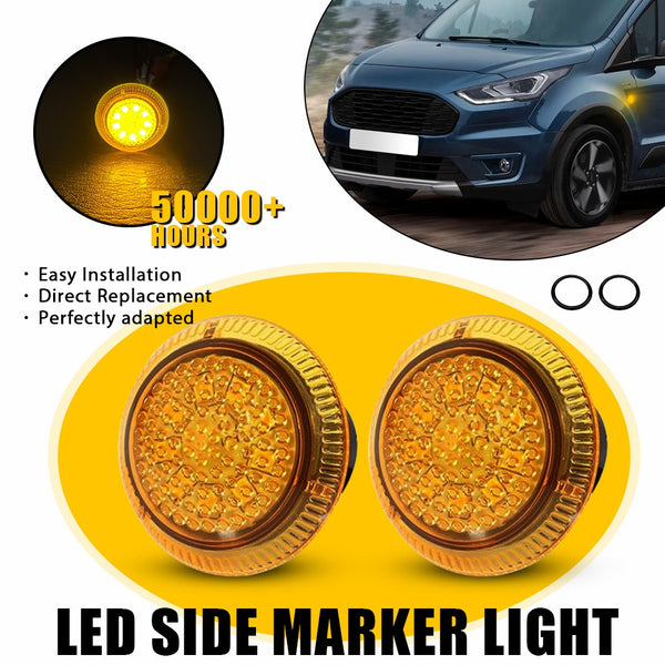 Amber LED Side Marker Light for Ford Transit Connect 2010-2021